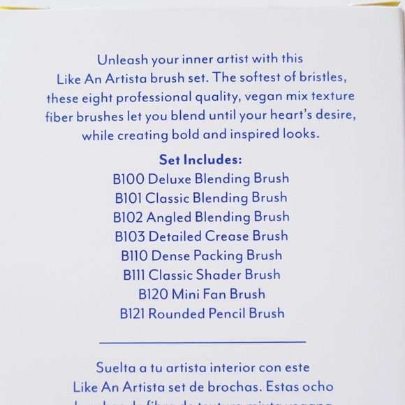 TRESLรCE BEAUTY Like An Artista 8-Piece Eye Brush Set - Picture 6 of 6